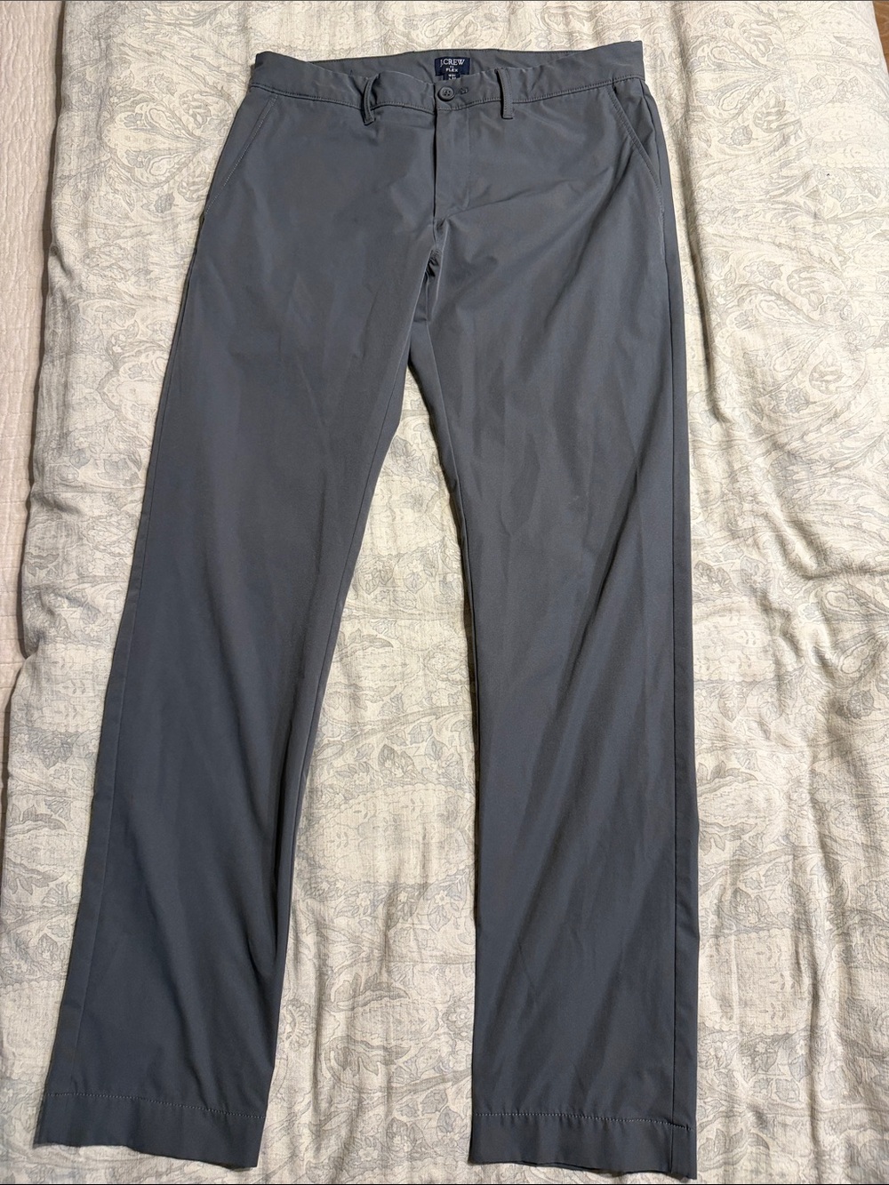 J. Crew Men's Charcoal Gray Slim Chinos